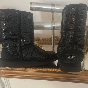UGG Women's Black Sequin Boots